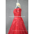 ED Bridal Off Shoulder Red Tulle with Lace Applique Lace Up Alibaba Prom Dress